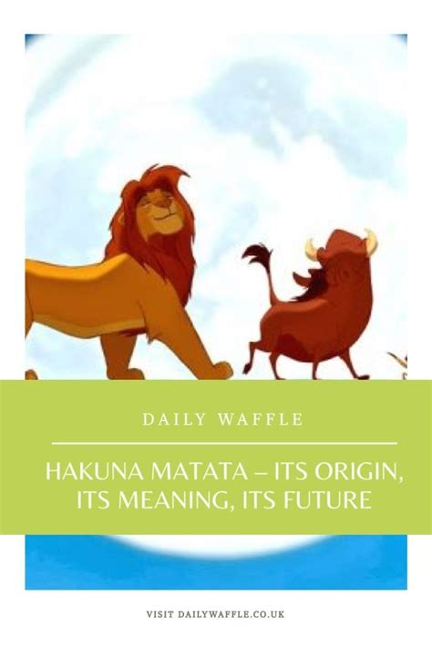 hakuna matata smbolo|“No worries” Hakuna Matata – its origin, its meaning,。